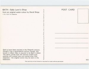 Postcard Sally Lunn's Shop By David Skipp, Bath, England