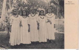 NAURU (Marshall-Insein) , 1900-10s ; 5 native Girls