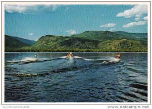 Canada British Columbia Water Skiing On Shuswap Lake