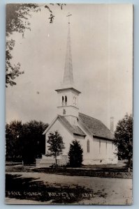 c1910's Dane Church Rolfe Iowa IA  RPPC Photo Unposted Antique Postcard