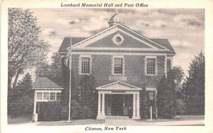 Lombard Memorial Hall and Post Office Clinton, New York  