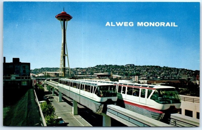 Postcard - Alweg Monorail - Seattle, Washington 