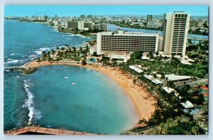 San Juan Puerto Rico Postcard Caribe Hilton International 1983 Vintage