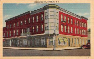 POTSDAM, New York NY   ARLINGTON INN  Roadside  ST LAWRENCE CO  c1940's Postcard