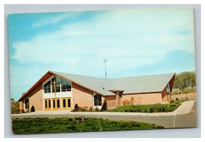 Vintage 1960's Postcard St. Robert's Mission Church Windsor Locks Connecticut