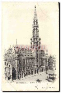 Old Postcard Brussels L & # 39Hotel City