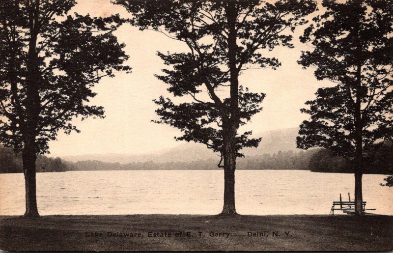 New York Delhi Lake Delaware Estate Of E T Gerry Albertype