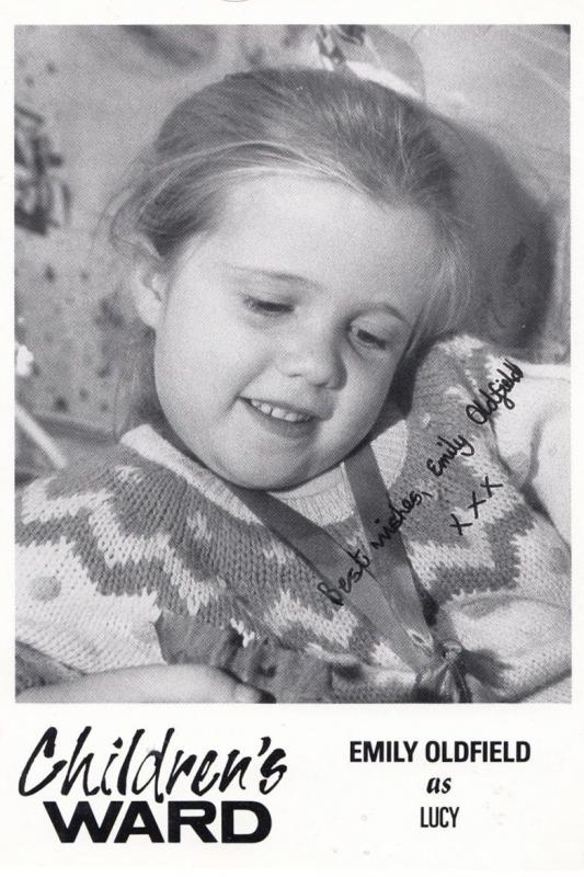 Emily Oldfied as Lucy Child Star Childrens Ward TV Show Vintage Signed Cast Card