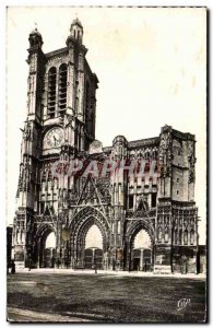Modern Postcard The cathedral Troyes