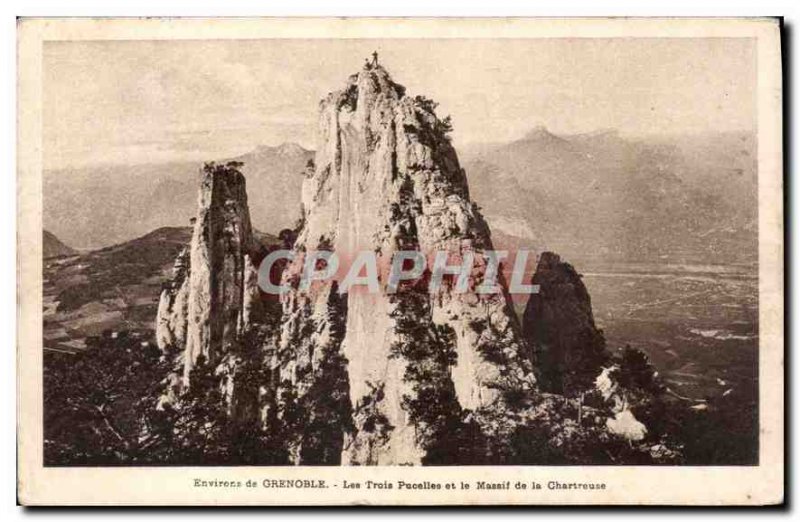 Postcard Old Surroundings of the Three Maidens Grenoble and Chartreuse