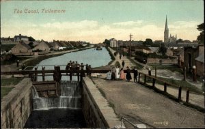 Tullamore Ireland The Canal Bridge c1910 Vintage Postcard