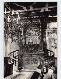 Postcard Singer's Pulpit, Levantine Synagogue, Venice, Italy