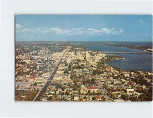 Postcard Aerial Scene Of West Palm Beach, Florida