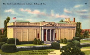 Virginia Richmond The Confederate Memorial Institute 1962