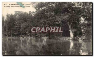 Old Postcard La Foret Montmorency L & # 39Etang Du Chateau Hunting