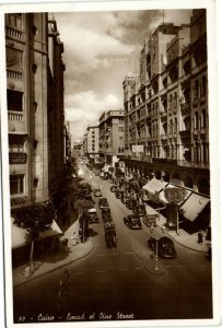 PC EGYPT, CAIRO, EMAD EL DINE STREET, Vintage REAL PHOTO Postcard (b36818)