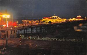 uk4558 palace pier by night brighton  uk