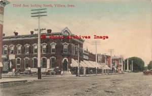 IA, Villisca, Iowa, Third Avenue, Looking North, 1912 PM, AM Simon Pub No 15973