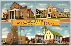 Greetings From Wildwood By-The-Sea  New Jersey  Postcard  1959