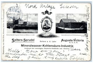 1900 Mineralwasser Kohlensäure Industrie Selters Sprudel Victoria Postcard 