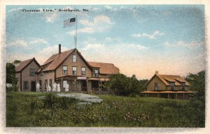 Vintage Postcard 1920's View of Pleasant View of Southport Maine ME