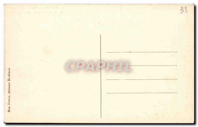 Old Postcard Andernos les Bains Beach and Cottages