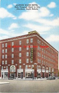 SD, Aberdeen, South Dakota, Alonzo Ward Hotel, Exterior View, Kropp Co No 22890