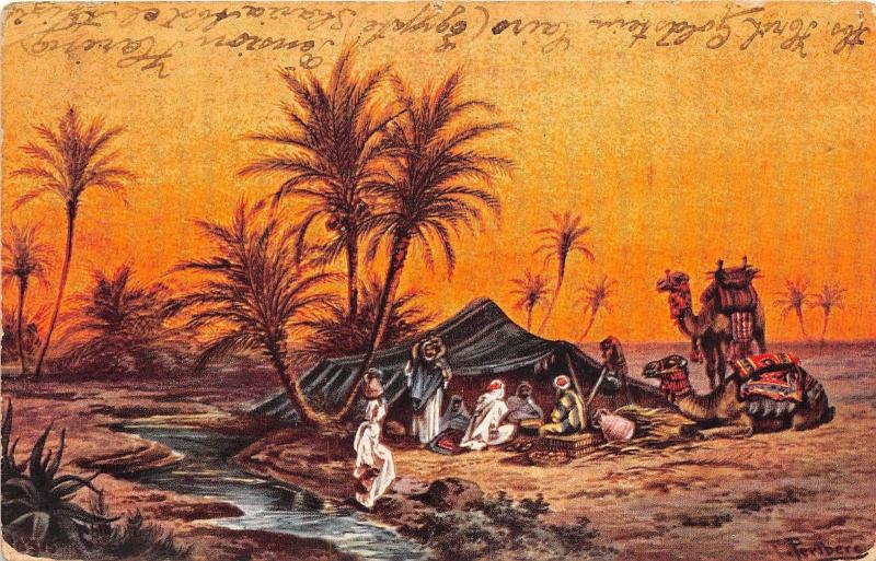 B91832  egypt types folklore painting postcard  africa