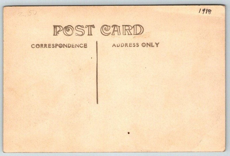 1918  RPPC US Army  321st Field Artillery  80th Division Captured Gun   Postcard