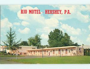 Unused Pre-1980 RIO MOTEL Hershey Pennsylvania PA u1623