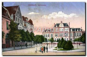 Postcard Old Gymnasium Saarlouis