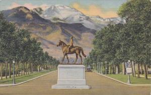 Colorado Colorado Springs General William J Palmer 1941 Curteich