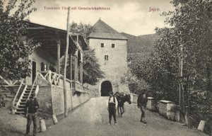 bosnia and herzegovina, JAJCE Јајце, Gate with Community Coffee House (1910s)