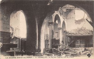 lot180 war in north nave of church from choir vermelles france  after bombing