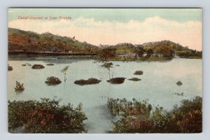 Panama Canal At Juan Grande Panama UNP DB Postcard L14