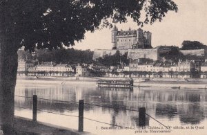 Saumur Le Chateau XV Siecle Quai Pris Du Marronnier French Postcard