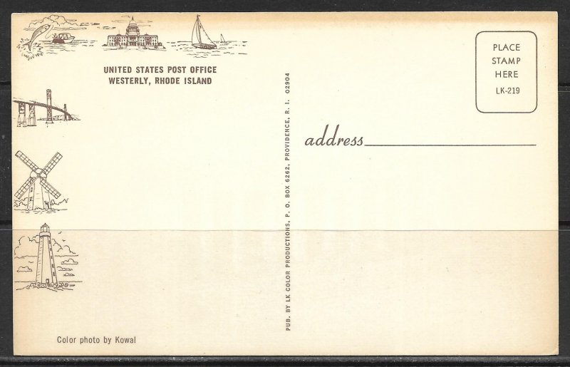 Rhode Island, Westerly - U.S. Post Office - [RI-038]