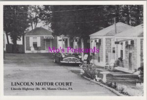 America Postcard-Lincoln Motor Court, Manns Choice, Pennsylvania (Repro) RR20810