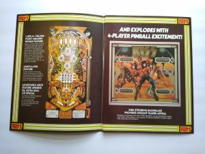 Kiss Pinball FLYER Original Bally 1979 Foldout Artwork Sheet Hard Rock Music 