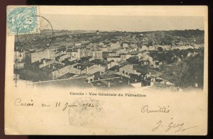 Carces, France. Vintage postcard mailed in 1904