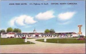 NC Oxford John Penn Motel