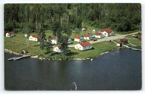 1960s GOOSE BAY CAMP EAR FALLS ONTARIO CANADA TRAILER PARK POSTCARD P3422