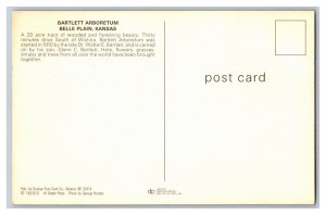 Bartlett Arboretum Belle Plain Kansas Postcard #1 