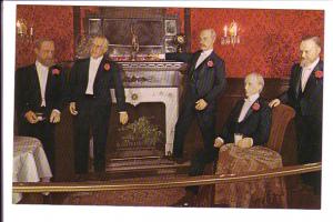 Harrison, McKinley, Morgan, Rockefeller, Carnegie, Hall of Presidents Wax Mus...