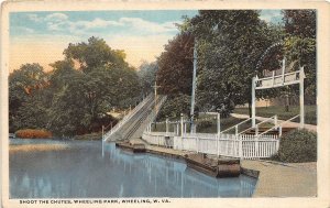 J56/ Wheeling West Virginia Postcard c1910 Shoot the Chutes Ride Park 327