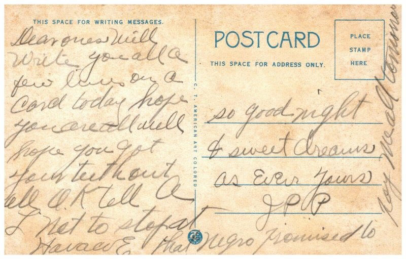 Welch West Virginia WV Hotel Carter Old Cars Vintage Postcard