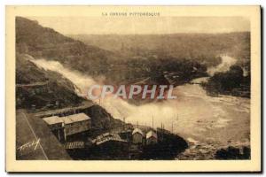 Old Postcard Eguzon La Creuse Picturesque general view of the dam to the brid...