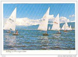 Sailing on Okanagan Lake , B.C. , Canada , 50-70s