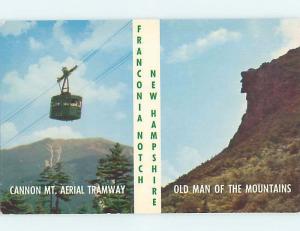 Unused Pre-1980 SKIING SCENE Franconia Notch New Hampshire NH ho8185