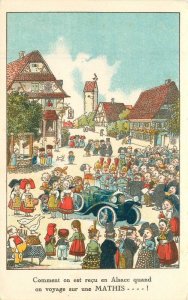 France C-1910 Mahis Auto Tour Comic humor Postcard 22-8918